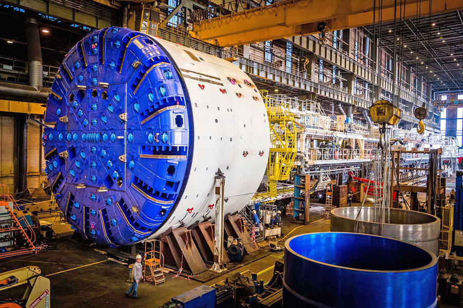 Green pin tunneling underneath the alps