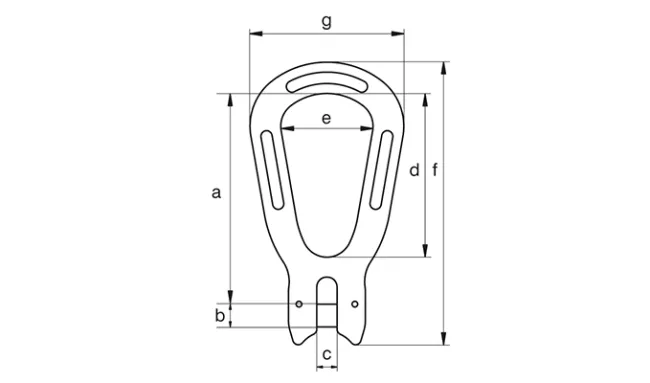 Green Pin<sup>®</sup> Pear Shaped Link GR8 EN 1677-4