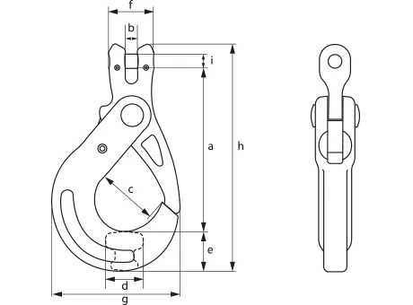 Green Pin<sup>®</sup> Self Locking Hook CL RT GR10