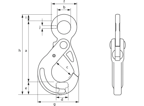 Green Pin<sup>®</sup> Self Locking Hook E RT GR10